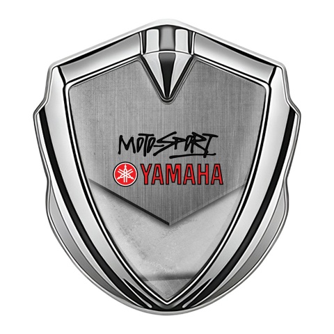 Yamaha Emblem Aufkleber Autozubehor Silbertonfarbe Stein Basis mit motorsport Logo