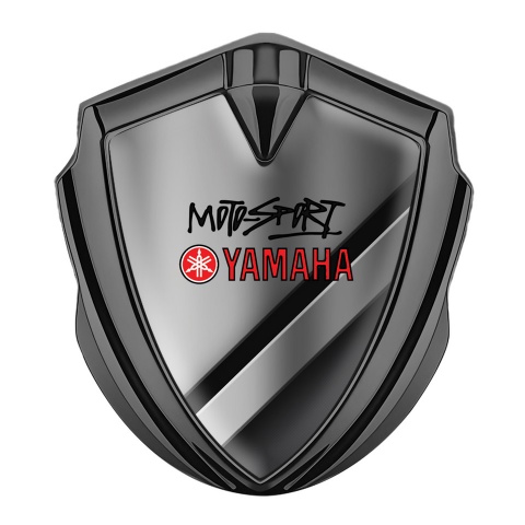 Yamaha Abzeichen selbstklebend Graphit Tonfarbe Diagonale Details Design