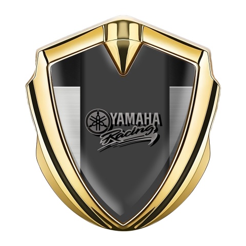 Yamaha Emblem Auto Zeichen Goldtonfarbe Metal fragmente Basis mit racing Stil