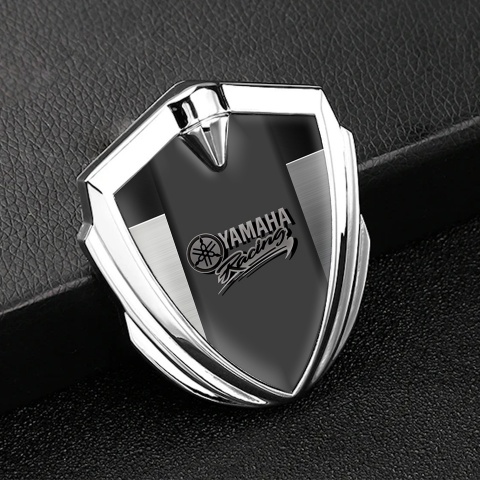 Yamaha Emblem Auto Zeichen Silbertonfarbe Metal fragmente Basis mit racing Stil