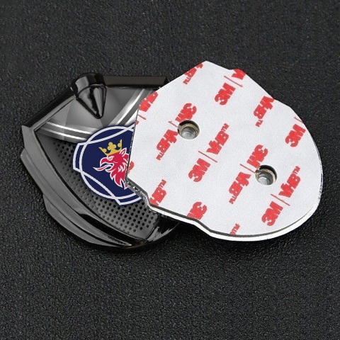 Scania Emblem Badge Graphite Metallic Grate Big Griffin Symbol Edition
