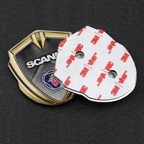 Scania Metal Emblem Self Adhesive Gold Stone Slab Griffin Logo