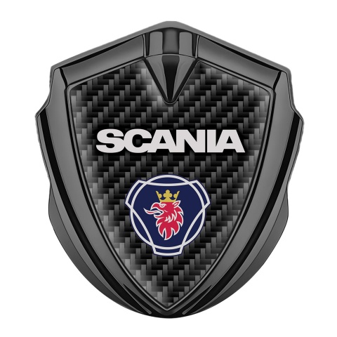 Scania Emblem Badge Graphite Black Carbon Griffin Logo Edition