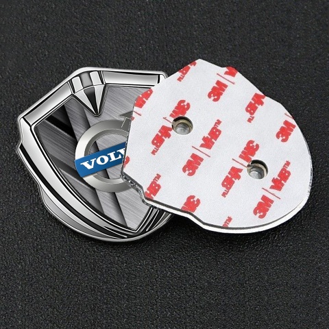 Volvo Emblem Abzeichen selbstklebend Silbertonfarbe Stahl Elemente Design