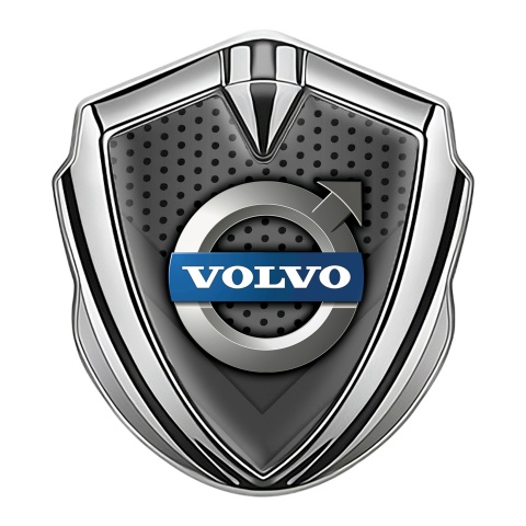 Volvo Emblem Logo Schriftzug Aufkleber Silbertonfarbe Perforierter Basis Design