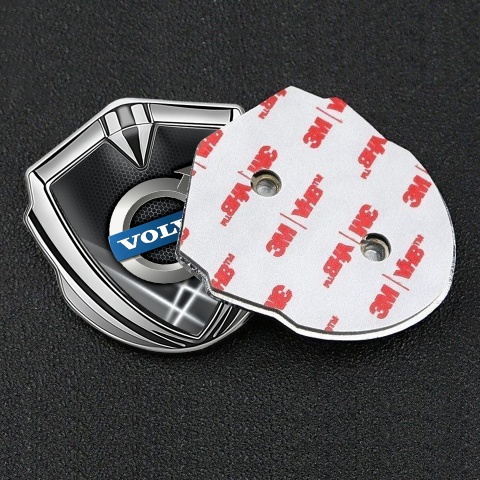 Volvo Emblem Abzeichen Silbertonfarbe Weiss Lichter Design