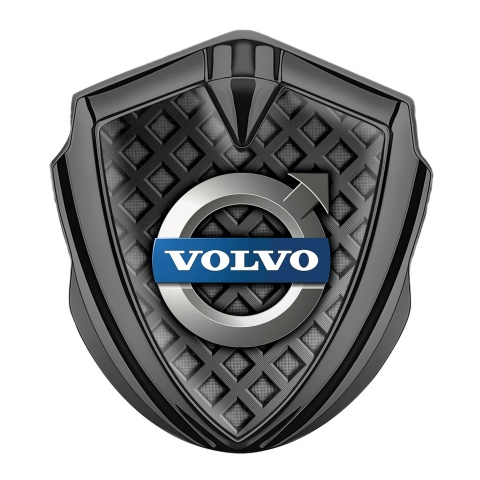 Volvo Emblem Auto Zeichen Graphit Tonfarbe Dunkles Gitter Design
