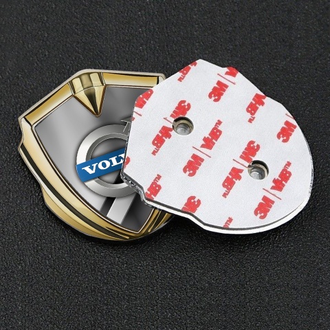Volvo Emblem Aufkleber Autozubehor Goldtonfarbe Diagonale metall details Design