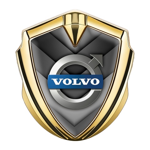 Volvo Seitenflugel Emblem Aufkleber Goldtonfarbe V Form Elemente Design