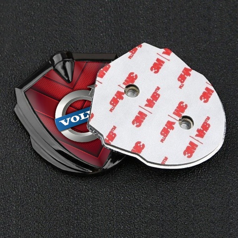 Volvo Emblem Auto Zeichen Graphit Tonfarbe Rote V Form Elemente Design