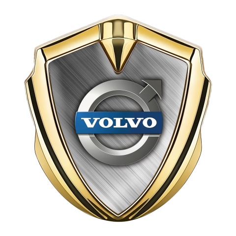 Volvo Emblem Aufkleber Autozubehor Goldtonfarbe Matt Basis mit Klassisch Logo