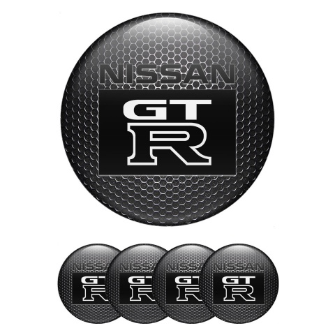 Nissan GTR Emblem for Wheel Center Caps Steel Grate Rectangle Logo