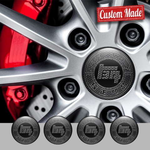 Toyota Emblems for Center Wheel Caps Steel Mesh Black Off Road Logo