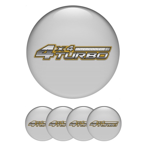 Toyota Emblem for Wheel Center Caps Grey Off Road Turbo Logo Variant