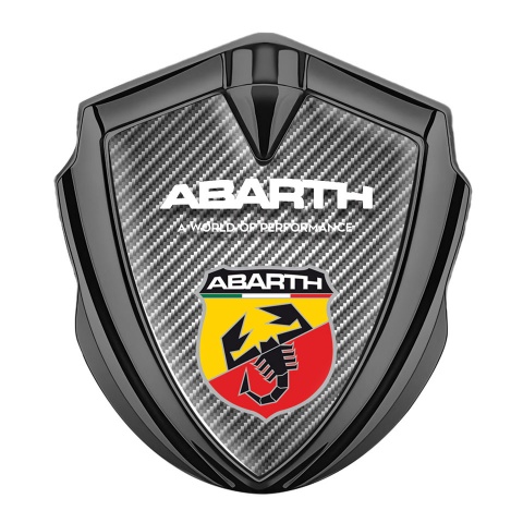 Fiat Abarth Emblem Aufkleber Autozubehor Graphit Tonfarbe Hell Carbon Auflage