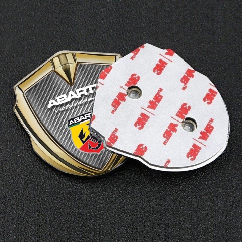 Fiat Abarth Emblem Aufkleber Autozubehor Goldtonfarbe Hell Carbon Auflage