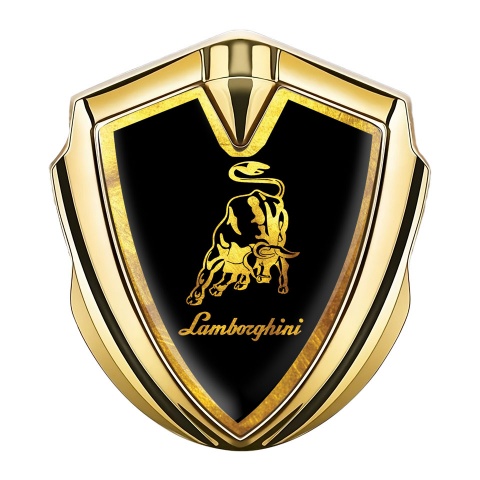 Lamborghini Emblem Abzeichen Goldtonfarbe Klassisch Design