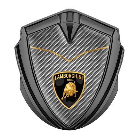Lamborghini Emblem Aufkleber Autozubehor Graphit Tonfarbe mit Carbon Basis Version Und Logo Schild