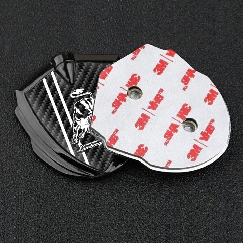 Lamborghini Emblem Aufkleber Autozubehor Graphit Tonfarbe mit Schwarz Kohlenstoff und Weiss logo Stil