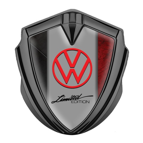 VW Emblem Abzeichen Graphit Tonfarbe mit Doppelte Textur von Basis