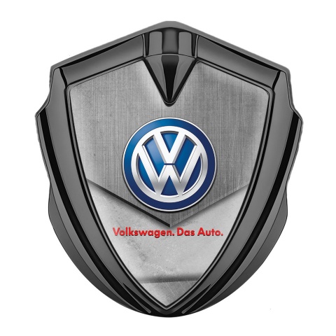 VW Emblem Auto Zeichen Graphit Tonfarbe mit Eine Steinplatte Design