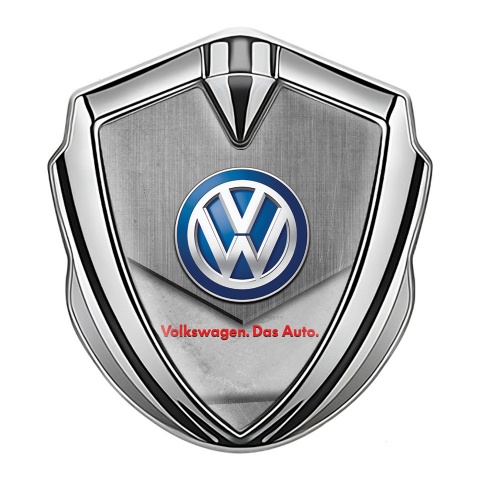 VW Emblem Auto Zeichen Silbertonfarbe mit Eine Steinplatte Design