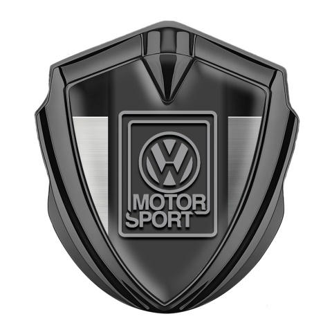 VW Emblem Aufkleber Autozubehor Graphit Tonfarbe mit Grau Schwarz Basis und Grau Logo