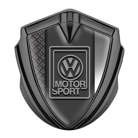 VW Emblem Auto Zeichen Graphit Tonfarbe mit Verschiedene Seiten der Basis und Grau Logo
