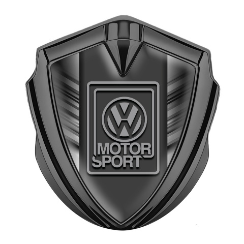 VW Emblem Logo Schriftzug Aufkleber mit Graphit Tonfarbe Gestreift Basis und Grau Logo design