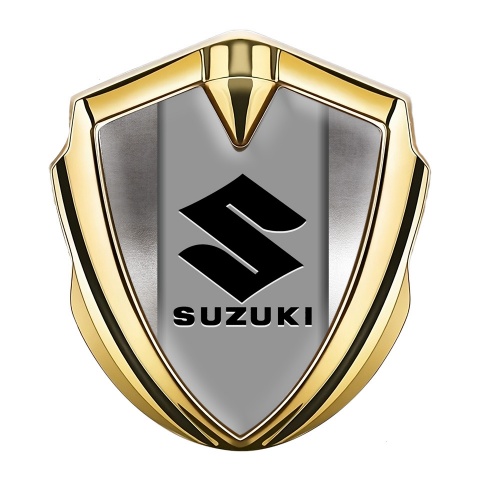 Suzuki Selbstklebendes Metallaufkleber Emblem Goldtonfarbe Poliert Metall design