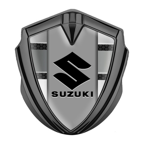 Suzuki Emblem Auto Zeichen Graphit Tonfarbe Metall Details Design