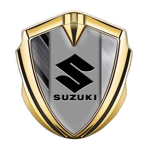 Suzuki Emblem Aufkleber Autozubehor Goldtonfarbe Mattierte Platten Effekt