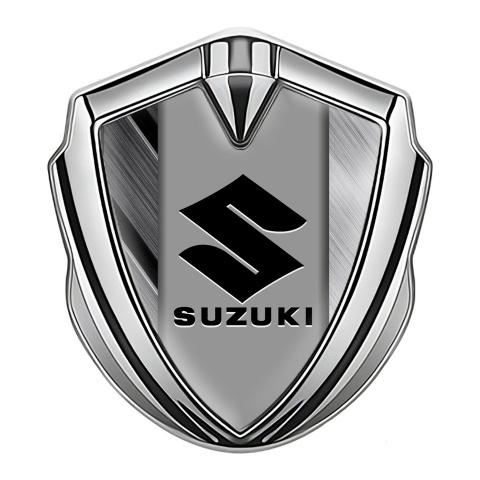 Suzuki Emblem Aufkleber Autozubehor Silbertonfarbe Mattierte Platten Effekt