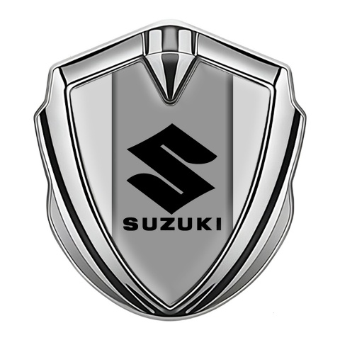 Suzuki Emblem Aufkleber Autozubehor Silbertonfarbe Grau Version