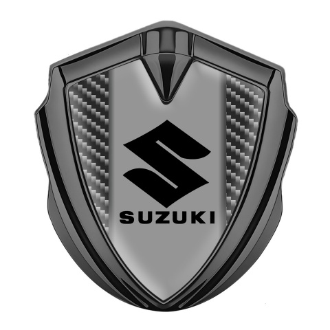 Suzuki Selbstklebendes Metallaufkleber Emblem Graphit Tonfarbe Dunkles Kohlenstoff Version