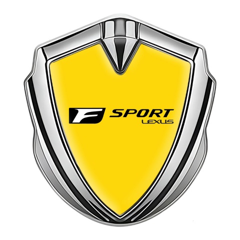 Lexus F Sport Emblem Auto Zeichen Silbertonfarbe Gelb Design