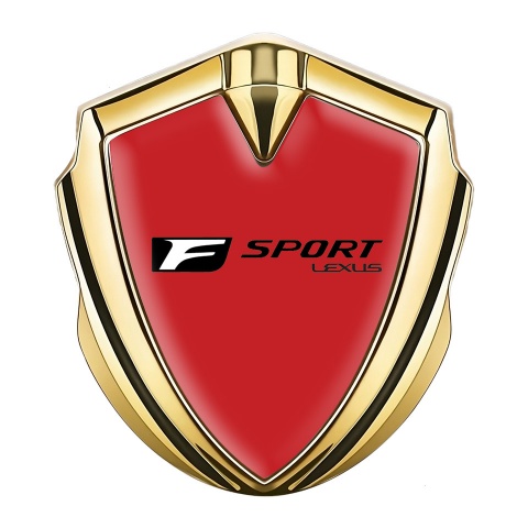 Lexus F Sport Emblem Aufkleber Autozubehor Goldtonfarbe Rote Design