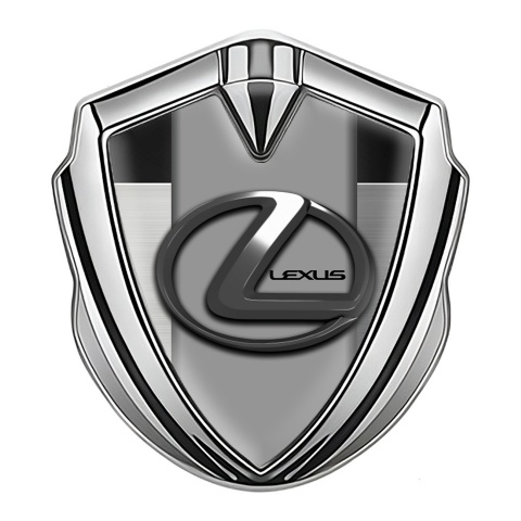 Lexus Emblem Auto Zeichen Silbertonfarbe Metall Basis effekt mit Chrom Logo
