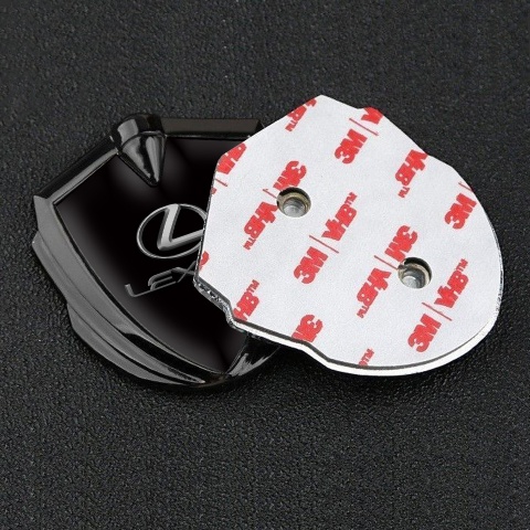 Lexus Emblem Auto Zeichen Graphit Tonfarbe Schwarz Auflage