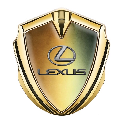 Lexus Emblem Auto Zeichen Goldtonfarbe Bronze Auflage