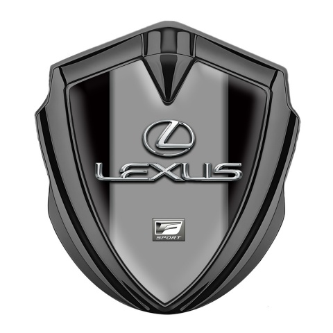 Lexus Seitenflugel Emblem Aufkleber Graphit Tonfarbe Schwarz Grau Stil