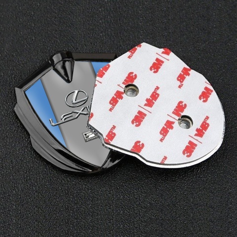 Lexus Emblem Aufkleber Autozubehor Graphit Tonfarbe Blau Print mit Klassisch Logo