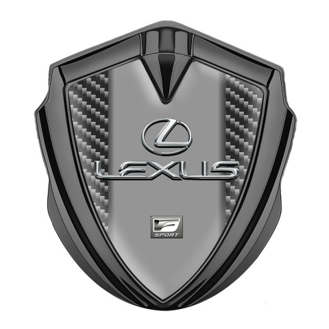 Lexus Emblem Logo Schriftzug Aufkleber Graphit Tonfarbe Dunkles Carbon Klassisch Logo
