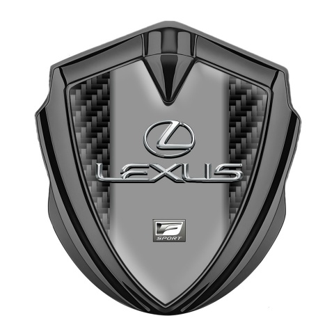 Lexus Emblem Abzeichen selbstklebend Graphit Tonfarbe Schwarz Kohlenstoff Klassisch Logo