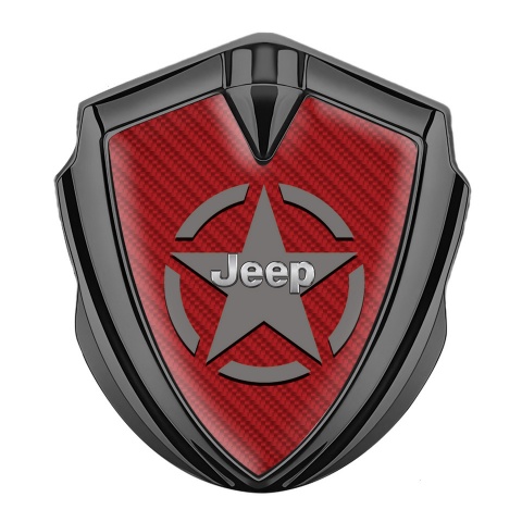 Jeep Emblem Aufkleber Autozubehor Graphit Tonfarbe Rote Carbon Stern Logo