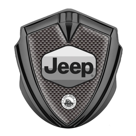 Jeep Seitenflugel Emblem Aufkleber Graphit Tonfarbe Braun carbon Version