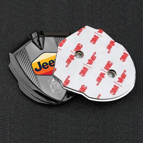 Jeep Seitenflugel Emblem Aufkleber Graphit Tonfarbe Grau Carbon Mehrfarbig logo