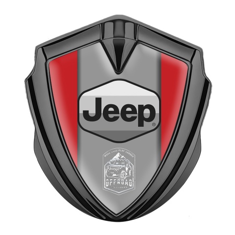Jeep Emblem Auto Zeichen Graphit Tonfarbe Rote Auflage