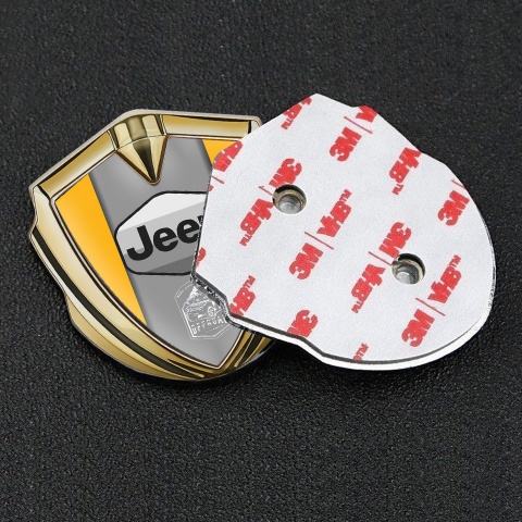 Jeep Emblem Aufkleber Autozubehor Goldtonfarbe Gelb Auflage