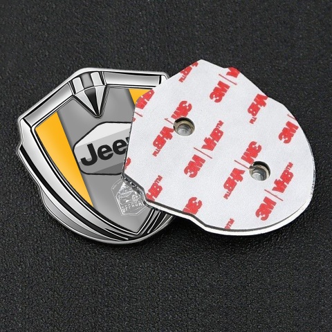 Jeep Emblem Aufkleber Autozubehor Silbertonfarbe Gelb Auflage